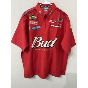 Dale Earnhardt Jr. Chase Authentics  #8 Budweiser Zip Pullover Shirt XL